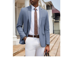 Men's Double Breasted 3-Piece Wedding Suit <b>Set</b> Anti-Wrinkle Italian Style OEM Service V-neck Collar Customizable Colors Custom - Product Image 4