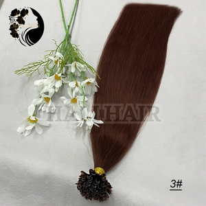 Extensiones de queratina de punta en U súper doble estirada de alta calidad, todos los colores, blanqueamiento teñido, extensiones de cabello humano vietnamita con permanente - Product Image 5