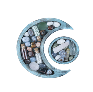 Plateaux de service en bois naturel en forme de lune et d'étoile avec poignées pour rangement, taille personnalisable, vente chaude en gros - Product Image 5