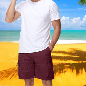Pantalones Cortos Cargo Casuales para Hombre, Producción Confiable de Fábrica, Transpirables, Ecológicos, con Cierre de Botón, Mezcla de Algodón - Product Image 5