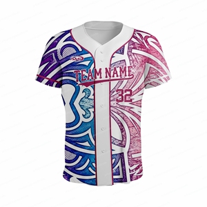 Camiseta de Béisbol Blanca Transpirable con Estampado Digital 3D, Antibacteriana, Personalizada al por Mayor, Malla Sublimada para Equipos de Animación - Product Image 5