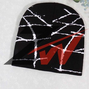 Wholesale High Quality Unisex Adult 100% Cotton Ribbed Knit <b>Slouchy</b> Custom <b>Beanie</b> Hat Streetwear Skater - Product Image 4