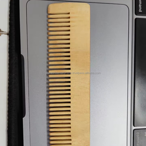 Peine de pelo de madera de Neem respetuoso con el medio ambiente para promoción de salón de casa y uso de viaje de proveedor indio a precio de exportación - Product Image 1