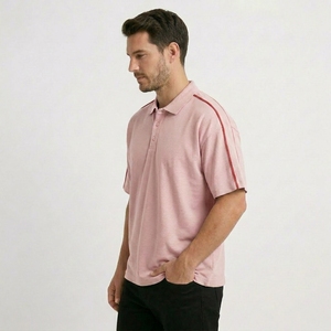 Oversized Polo <b>Shirt</b> for Men Casual Loose Fit Summer Short Sleeve Collar Tee Streetwear - Product Image 3