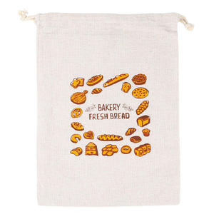 High Capacity Jute Bread <b>Bag</b> with Drawstring Closure for Multiple Bread Storage - Product Image 5