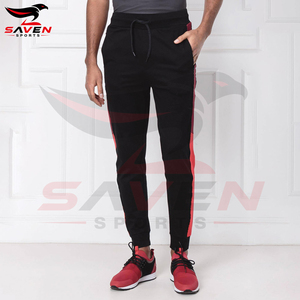 Pantalon de survêtement molletonné personnalisé avec logo pour homme, coupe ample, en coton épais, décontracté, pour le sport et le jogging - Product Image 4