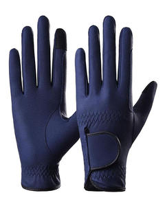 Black Full Finger Riding Gloves Waterproof Breathable Non Slip Leather <b>Equestrian</b> Gloves for Outdoor Sports - Product Image 5