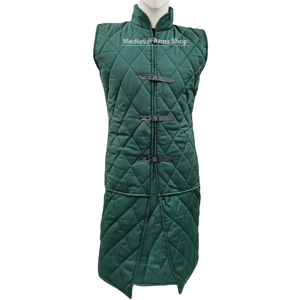 Handmade High Quality <b>Vintage</b> Medieval Gambeson <b>Denim</b> Quilted Windproof Anti-Bacterial Cotton Padded Front Unisex Winter <b>Jacket</b> - Product Image 1