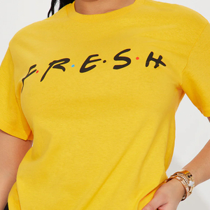 T-shirt en jersey modal 100% coton uni à ourlet incurvé pour femme, col ras du cou, manches courtes, coupe décontractée, idéal pour l'été - Product Image 6