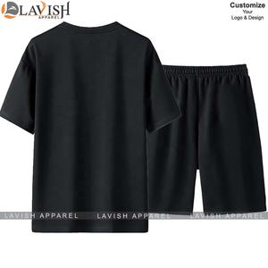 Nouveauté, ensemble court deux pièces de haute qualité imprimé en DTG, chemise à manches courtes, short, sur mesure, 100% coton, séchage rapide, respirant - Product Image 2