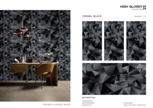 Azulejo de Porcelana Premium de Alto Brillo 600x1200, Formato Grande, Superficie Pulida, para Pared y Suelo, Uso Decorativo Interior y Exterior Moderno - Product Image 2