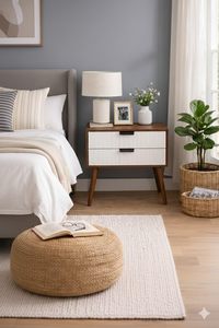 Nightstands End <b>Side</b> <b>Table</b> Solid Wood Legs for Bedrooms, Bedside <b>Table</b>, <b>Storage</b> Box,2 Drawer Designs, More <b>Storage</b> Space - Product Image 2