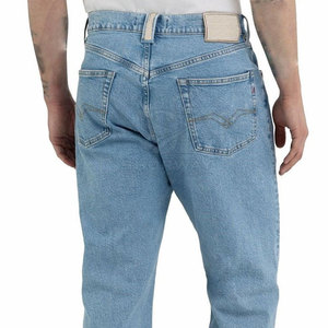 Jean large délavé pour homme, style urbain, marque privée, couleur personnalisée, 100 % coton respirant et écologique - Product Image 5