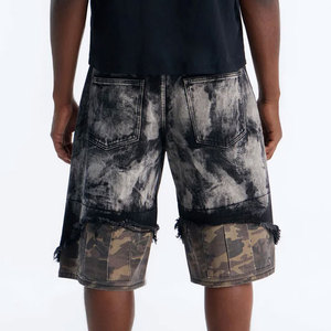 IOTA SPORTS – Meilleurs shorts en jean pour hommes, personnalisables avec logo, taille mi-haute, respirants, déchirés, brodés, style streetwear décontracté - Product Image 4