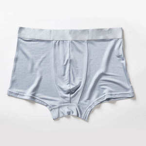 Boxers en coton tricoté pour hommes, lot de 6, couleur unie, taille mi-haute, respirants, lavables à la main - Product Image 5
