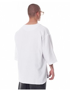 Camiseta Blanca sin Mangas para Hombre, Corte Regular, Cuello Redondo, Color Sólido, 100% Algodón Tejido, Diseño Liso, Estilo Vintage, Secado Rápido - Product Image 2