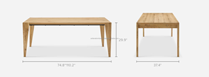 Contemporary Design Durable Wooden Modern Extendable Dining Table Set Home Apartment Farmhouse Villa Dining Rooms Furniture - Product Image 6