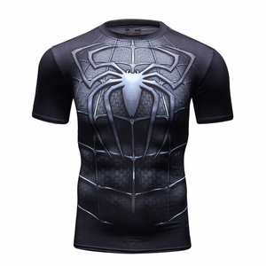 Custom Logo Men Rash Guard <b>Compression</b> <b>Shirt</b> Spandex Quick Dry MMA BJJ Training Gym Wear OEM ODM Wholesale Bulk Order - Product Image 2