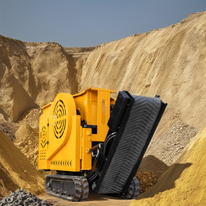 Небольшая гусеничная дробилка, щековая дробилка, руда для гравийной добычи, строительный мусор, дробление с сердечником, экспорт двигателя, Европа, Америка - Product Image 1