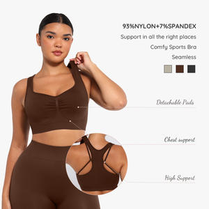 Conjunto Deportivo de 3 Piezas para Tallas Grandes, Chaqueta Deportiva, Conjunto de Yoga sin Costuras, Conjunto de Fitness para Gimnasio, Conjunto de Entrenamiento con Realce de Cadera, Ropa Deportiva Activa para Mujer - Product Image 4