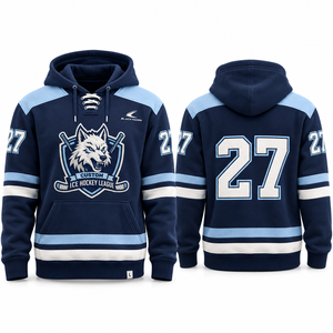 Camisetas de Hockey sobre Hielo Personalizadas OEM, Ropa Deportiva de Calidad Profesional, Impresión por Transferencia de Calor, 100% Poliéster, Cuello en V, Secado Rápido para Adultos - Product Image 2