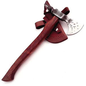 Burraq Hacha Tomahawk de 16 pulgadas, hecha a mano, de acero al carbono, con mango de palisandro, para partir leña, uso industrial y exterior, regalo para el Día del Padre - Product Image 2
