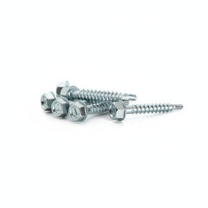 Tornillo Autoperforante de Cabeza Hexagonal, Acero Galvanizado, Rosca Gruesa, Métrico - Product Image 1