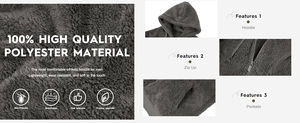 Men's Heated Breathable Windproof Sherpa <b>Fleece</b> Zip-Up Hoodie <b>Jacket</b> Warm Plush <b>Teddy</b> Hooded Sweatshirt Casual Winter Streetwear - Product Image 6