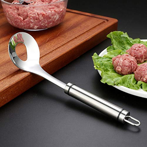 Cuillère à boulettes en acier inoxydable, cuillère à former des boulettes, cuillère à boulettes antiadhésive, outil de cuisine - Product Image 4
