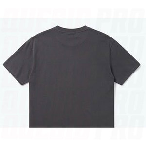 T-shirt décontracté pour homme en pur coton à col rond, respirant, en maille, imprimé en relief, à manches courtes, style vintage, streetwear - Product Image 3