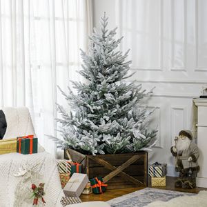 Albero di Natale incernierato da 6 piedi con punte di 795 con Base in acciaio verde aperto per Auto albero di Natale artificiale - Product Image 2