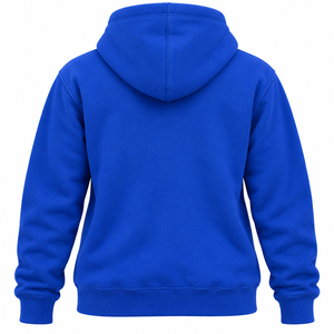 เสื้อฮู้ดซิกมาแกมมาโรสีน้ำเงินรอยัลแบบซิปเต็มตัว ดีไซน์ตัวอักษรกรีกสีเหลืองแนวตั้งที่อก แขนยาว เสื้อคลุมสำหรับชมรมนักศึกษา - Product Image 3