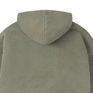 เสื้อฮู้ดดี้โอเวอร์ไซส์ ยูนิเซ็กซ์ สีพื้น ผ้าฝ้ายฟลีซ 100% สวมใส่สบาย ระบายอากาศได้ดี ทรงปกติ มีกระเป๋า เหมาะสำหรับใส่ในฤดูหนาว - Product Image 4
