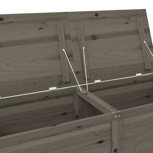 Caja de Almacenamiento de Madera de Abeto Sólido Color Antracita con Cojín, 59.1 in X 19.7 in X 22.0 in - Product Image 6