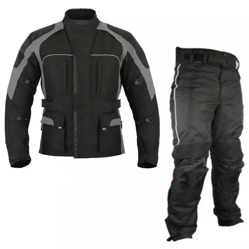 Motorbike Cordura Suit Waterproof Motorbike Jacket With Trouser Fully Protected All Weathers Motorbikes Garments