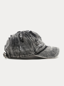 Gorra Oversize Desgastada Estilo Streetwear Lavada Unisex de Perfil Bajo Proveedor OEM Gorra de Béisbol Desgastada para Skater - Product Image 2