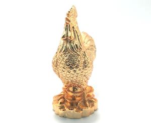La FÁBRICA DE Vietstyle produce hermosas estatuas doradas de pollo para decorar casas y cajas registradoras para empleados, hechas en Vietnam - Product Image 3