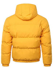Chaqueta Acolchada Impermeable de Lujo para Hombre, con Capucha, Diseño de Camuflaje y Parches, de Alto Brillo, Venta al por Mayor Rainbow Spray - Product Image 2