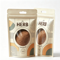 Sacs d'emballage personnalisés pour poudre de Moringa avec logo, sachets refermables à fermeture éclair pour assaisonnements alimentaires et épices