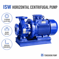 Pompa Air Sentrifugal Inline ISW untuk Penyediaan Air Gedung Bertingkat Tinggi, Peningkatan Tekanan Air Kebakaran, Irigasi Taman, Sirkulasi HVAC