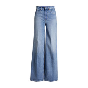 Nuevos pantalones vaqueros de mezclilla para mujer, personalizables, holgados, con bordado y color personalizados. - Product Image 1