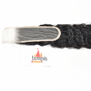 Extensiones de Cabello Humano Indio Remy Natural Virgen 2*6 con Cierre Ondulado, Doble Trama a Máquina, 100% Sin Procesar, Onda Profunda - Product Image 5