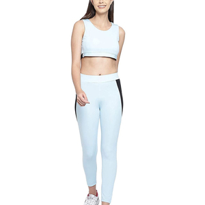 Highly Customized Women's Yoga Set with Built-in Resistance Solid Quick Dry Narrow Fit for <b>Upper</b> Training - Product Image 2