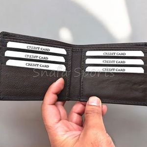 Portefeuille court en cuir véritable pour homme, en cuir de vachette pleine fleur, style vintage, avec plusieurs fentes pour cartes, anti-vol, en polyester - Product Image 4