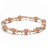 Bracelets élastiques en amazonite, pierres précieuses naturelles, pour femmes et filles, idéal pour un cadeau