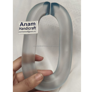 Décorations murales en chaîne acrylique modernes personnalisées, ornements en résine modernes faits à la main, suspendus pour la décoration de la maison, prêts pour le festival Diwali - Product Image 1