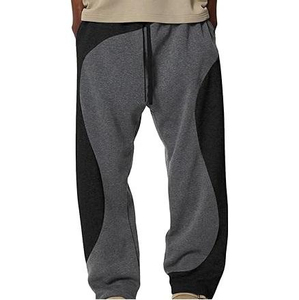 Jogger Wholesale OEM High Waist Casual Baggy <b>Trouser</b> Stacked Flares Drawstring Wide Leg Sweatpants Joggers regular use athletic - Product Image 5