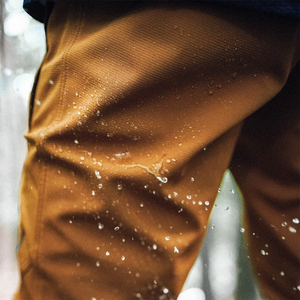 Pantalones de Ciclismo de Montaña Color Amarillo Mostaza para Hombre, Cintura Alta, Cierre Elástico, Transpirables, con Bolsillos, Corte Casual, para Otoño - Product Image 4