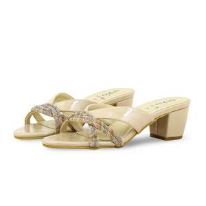 Sandales à talons formelles fauve FR8291 Pantoufle - Product Image 3