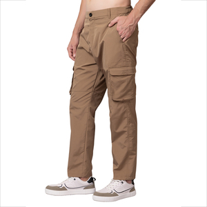 กางเกงคาร์โก้ผู้ชายทรงสลิมแฟชั่น ใส่สบาย ระบายอากาศได้ดี ซักแล้ว ทรงลำลอง - Product Image 3